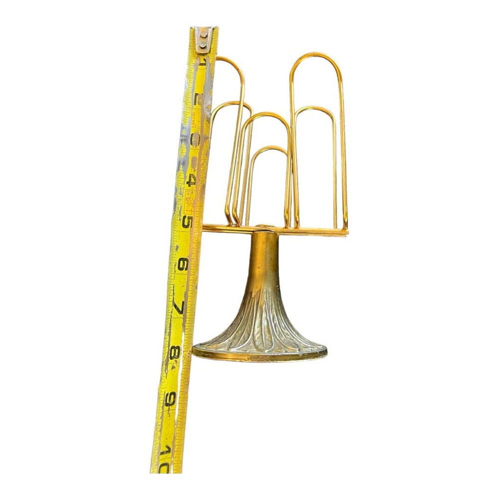 SOLD Vintage Brass Napkin Holder - Picture 2 of 3